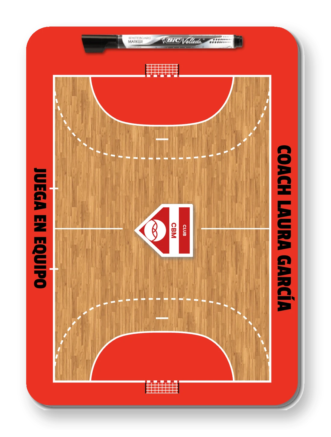 Lavagna completa con logo del club in CMYK
